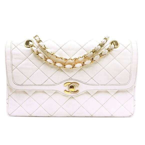 Authentic CHANEL CC 24K Paris Limited Double Flap Bag Lambskin Matelasse Chain - Picture 5 of 16